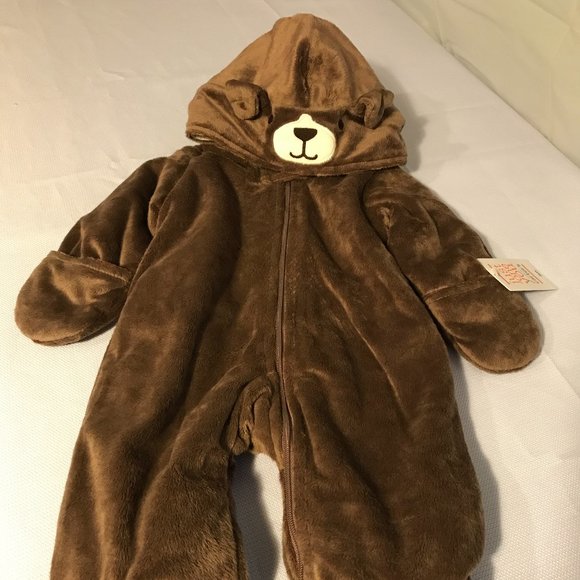 New~Baby Hooded/footed puppy dog jumpsuit 3 month - Picture 1 of 6